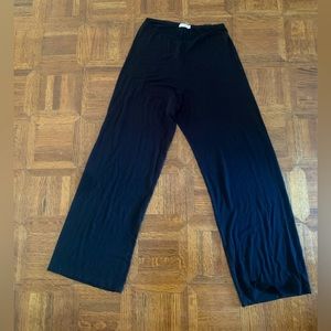 Lily Ashwell Black Wide-Leg Women's Lounge Pants